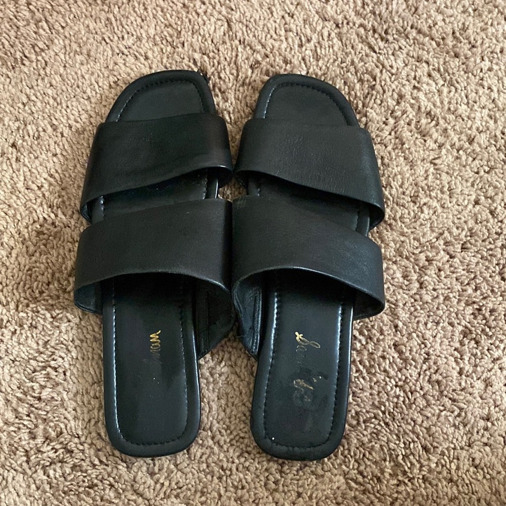Sam Edelman leather slide sandals